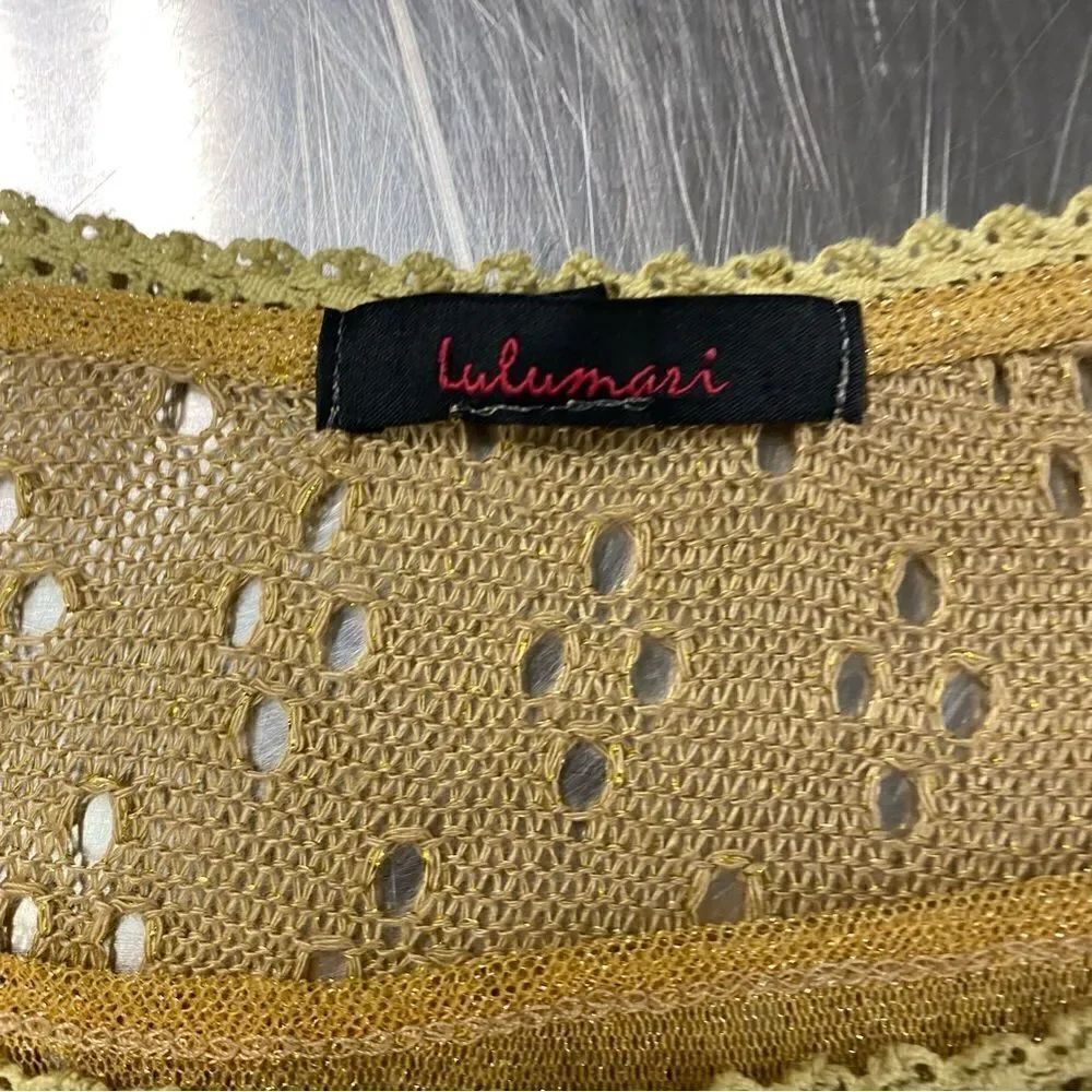 Lulumari- Gold Knit Sweater - Picture 5 of 7
